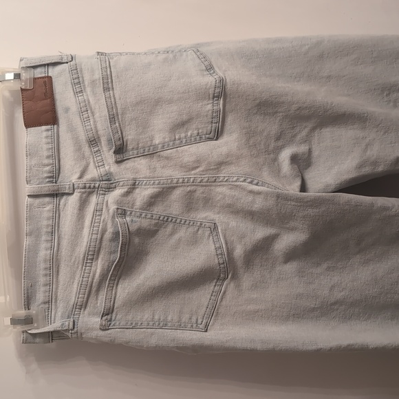 Madewell The Perfect Vintage Wide Leg Crop Jean Size 27 Light Wash Raw Hem - Picture 6 of 8